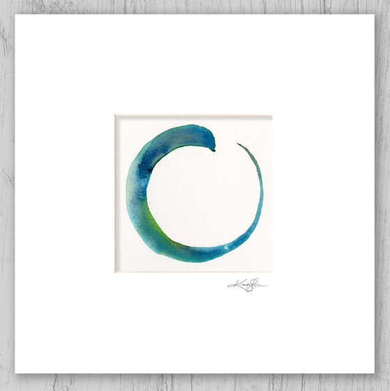 Enso Serenity 108 - Abstract Zen Circle Painting by Kathy Morton Stanion