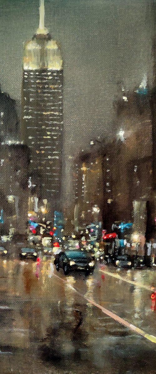 New York City in rain1 by Vishalandra Dakur