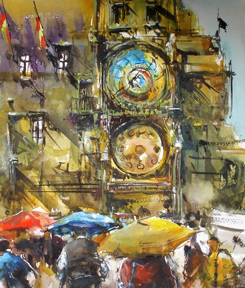 Astronomical Clock in Prague by Maximilian Damico