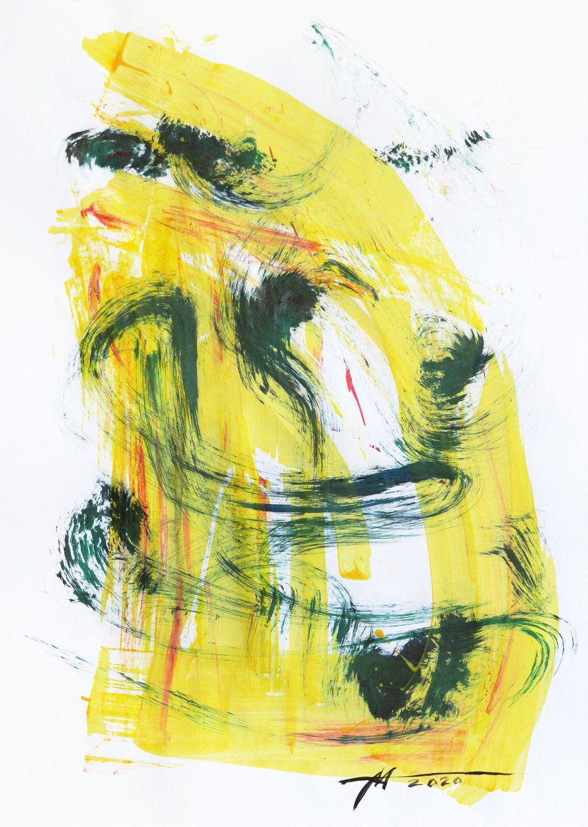 Abstract Acrylic Painting By Anatoliy Menkiv, 24 X 33, #17 Metaphysics Series, Original Artwork