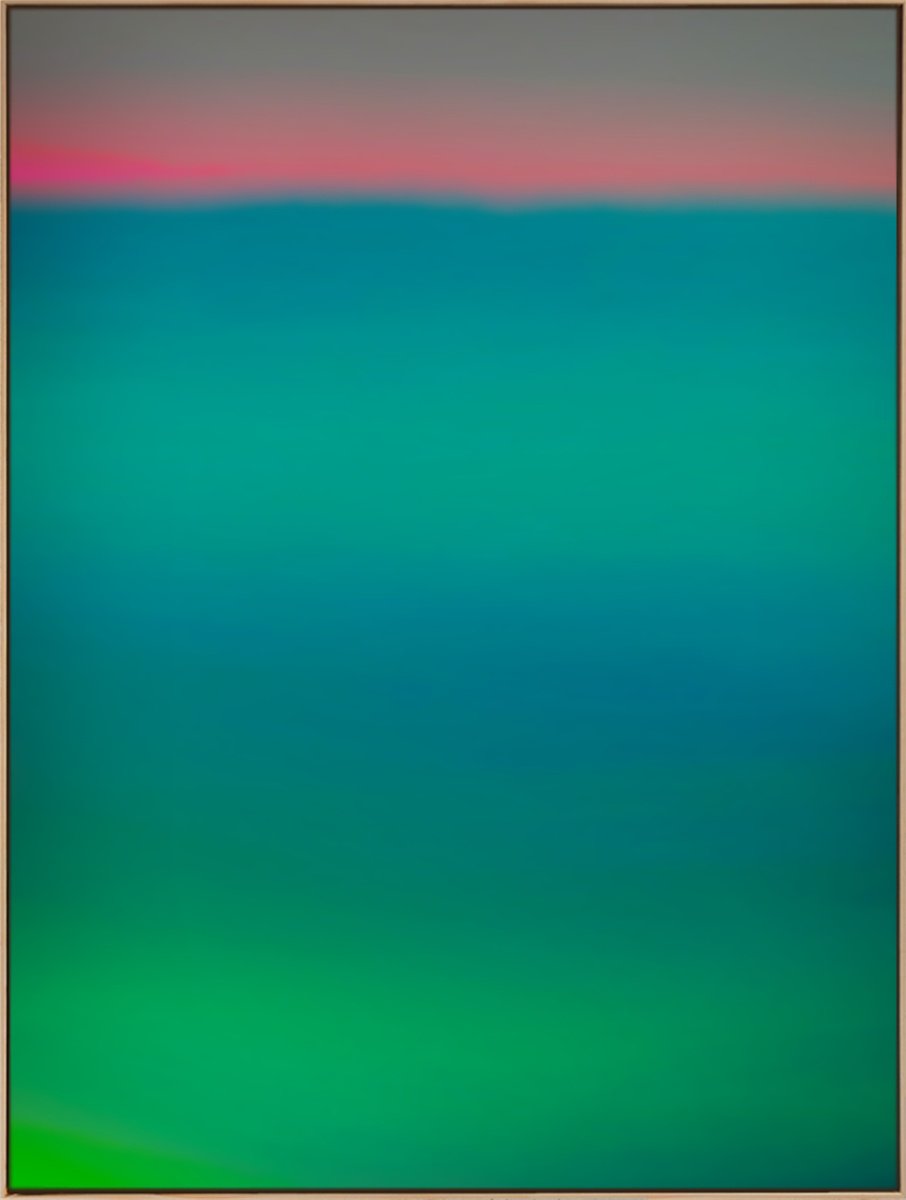 Organic Landscape Acrylic Painting By Jonas Peres, 30 X 39, Aqua Sanatrix, Study 2, Original Artwork