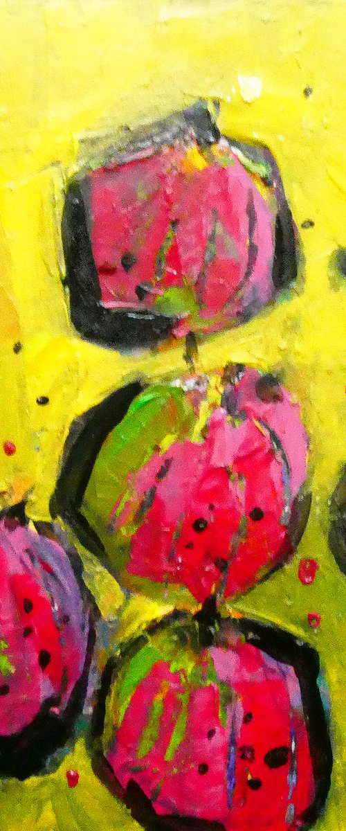 Seven Red Gooseberries by Irene Wilkes