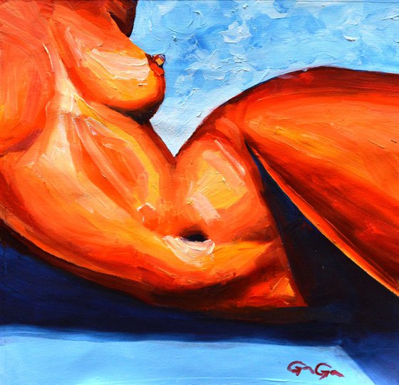 Oil on Canvas Nude 3