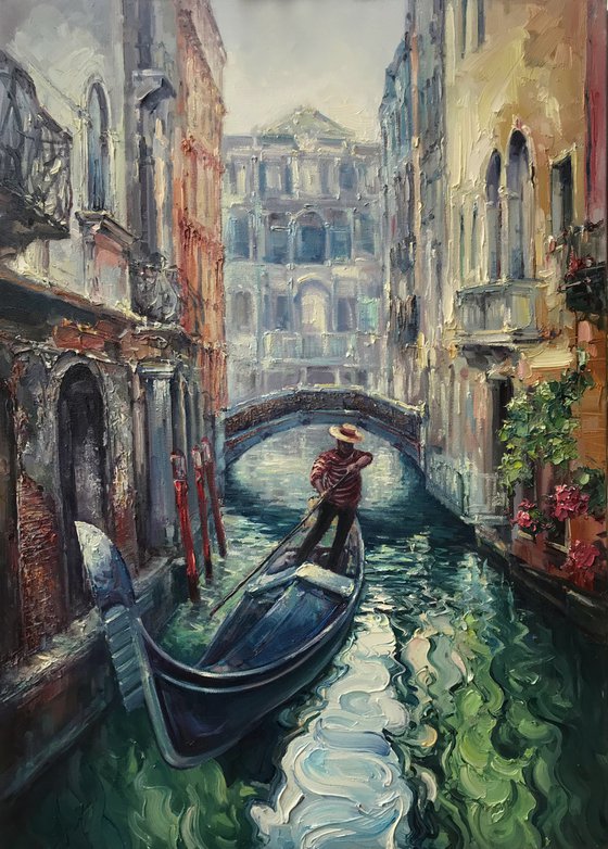 "Venice" original oil painting 70x50