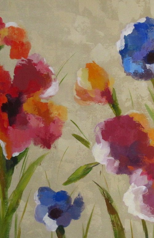 Bold Bright Flowers by Silvia  Vassileva