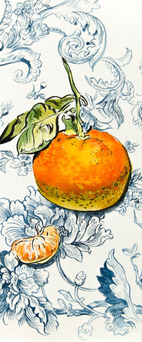 Clementine. Watercolor by Daria Galinski