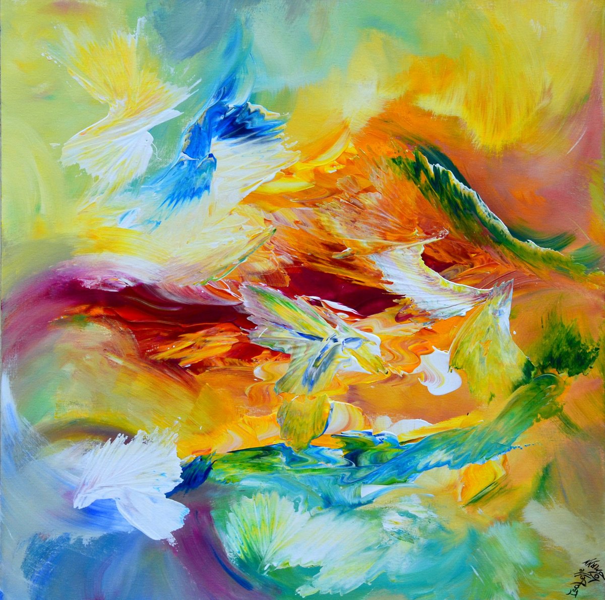  The Way To Inner Peace By Isabelle Vobmann, 28 X 28, Artwork For Sale On Artfinder