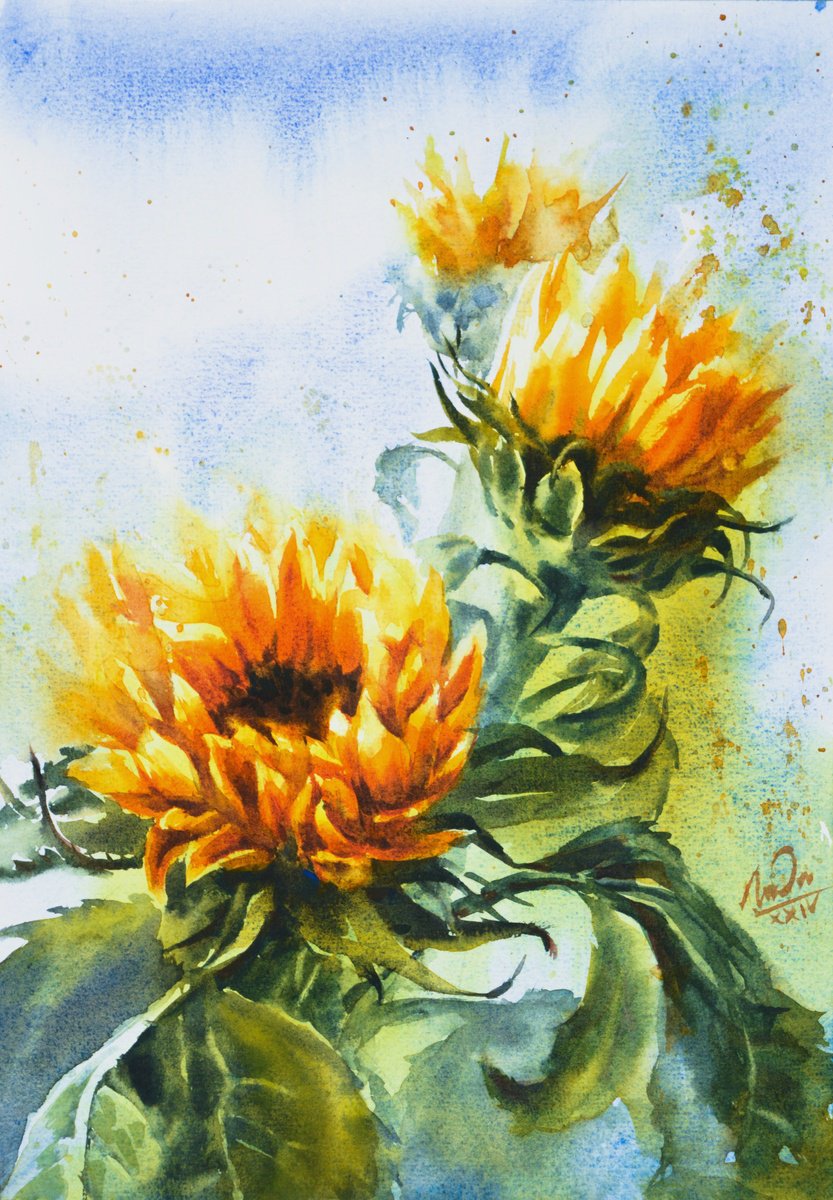 Sunflower by Lida Duchnewitsch