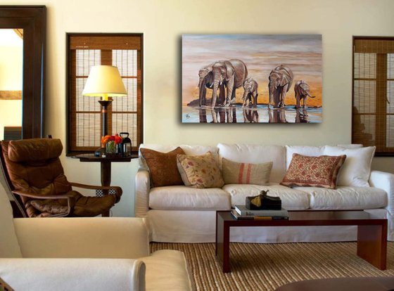 Elephants in the Desert
