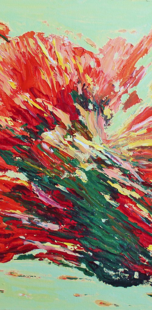 Abstract floral study by Therese O'Keeffe