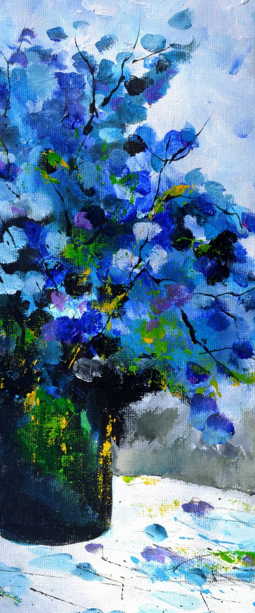Blue still life  -4523 by Pol Henry Ledent