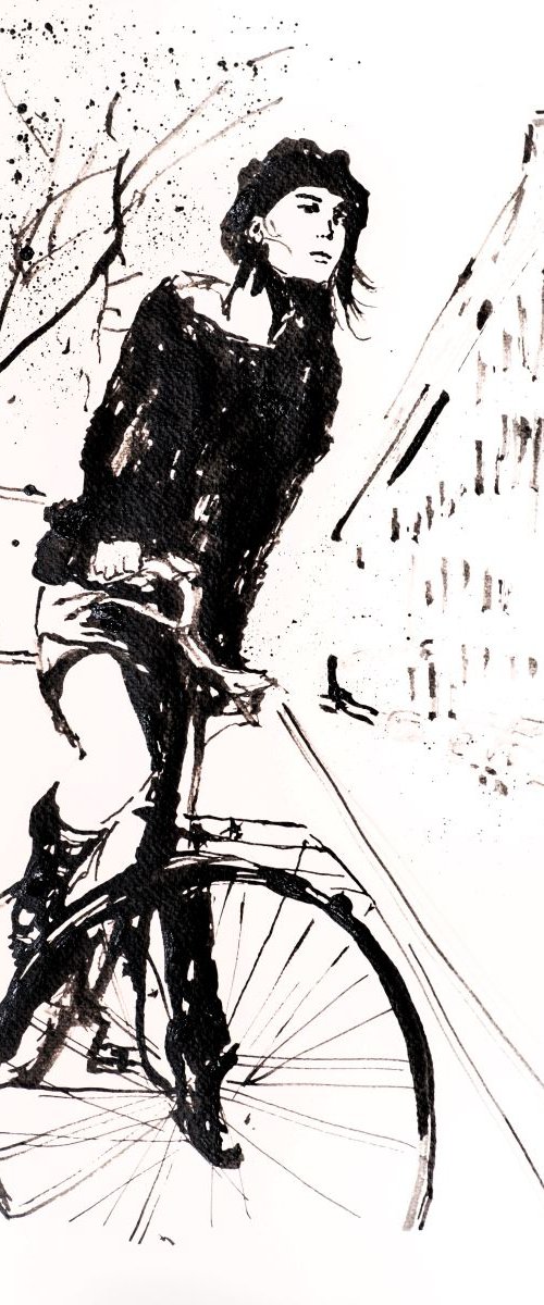 Bike Girl by Victor de Melo