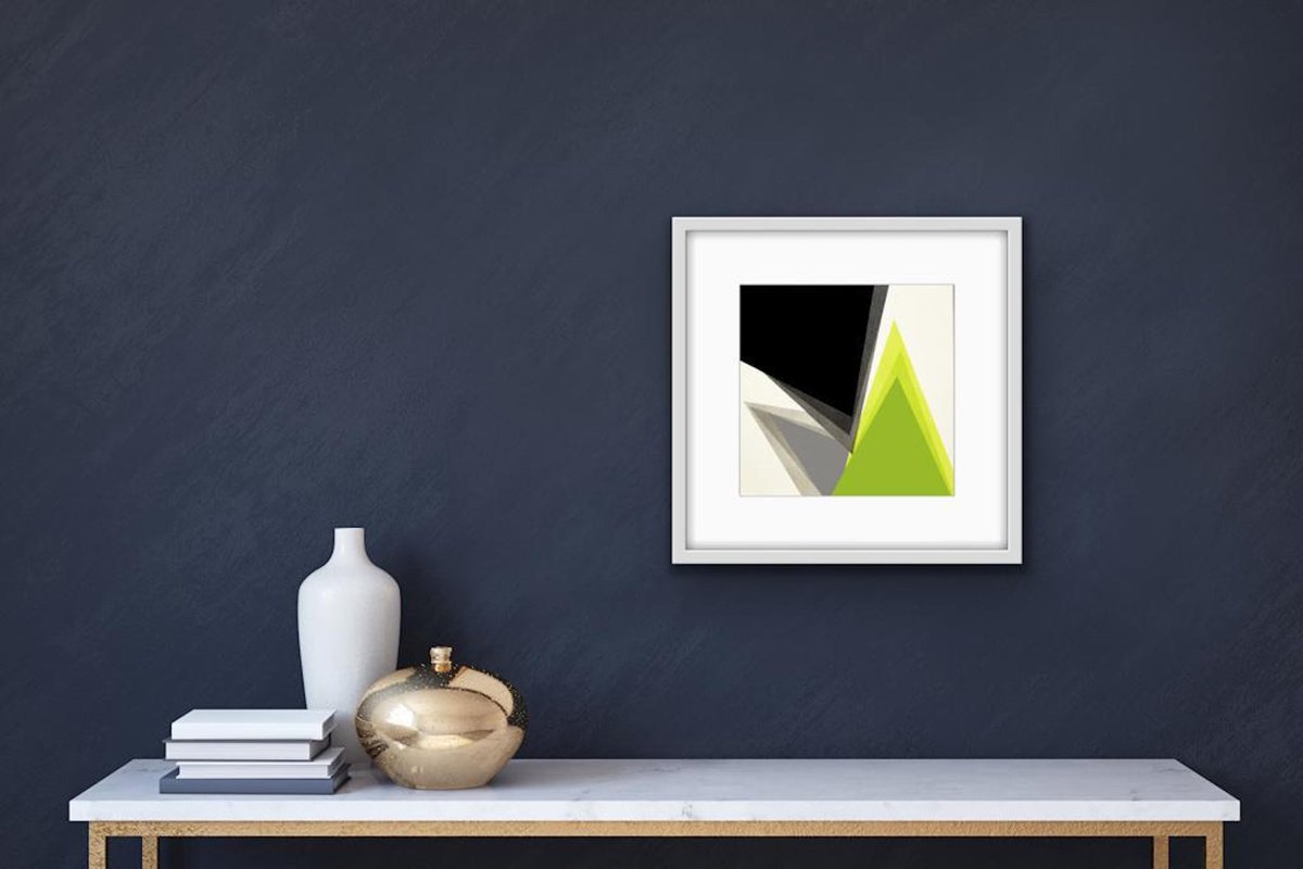 Geometric Green 1 by Catia Goffinet