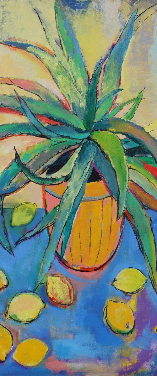 Aloe Vera with Lemons by Artem Andreichuk