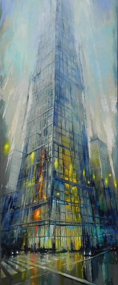 "Skyscraper" - Original art by Yurii Novikov