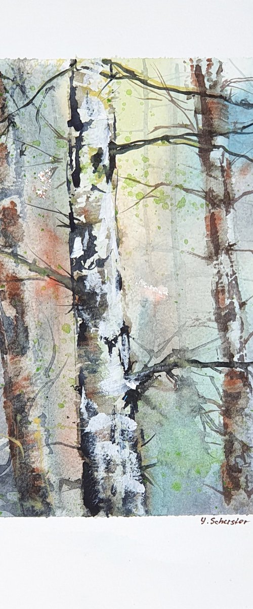 20/20 ORIGINAL WATERCOLOR p... by Yulia Schuster