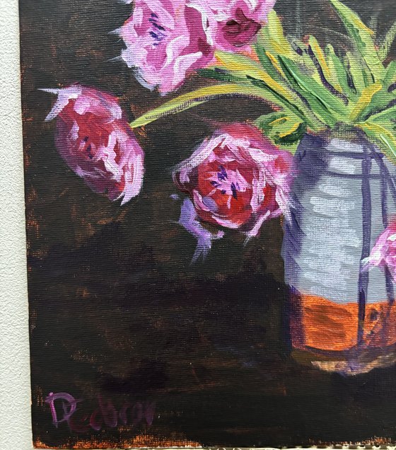 Pink Tulips Still Life