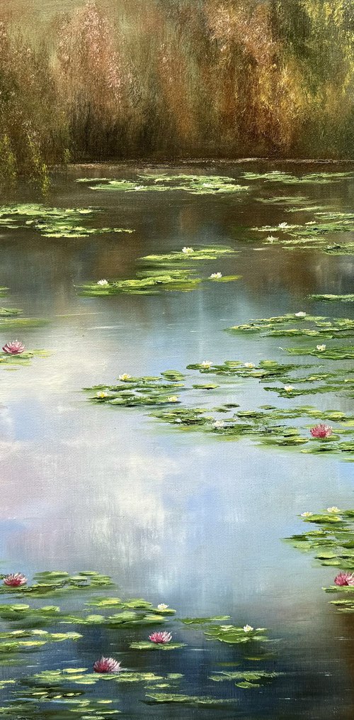 Lilies on the Water's Mirror by Tanja Frost