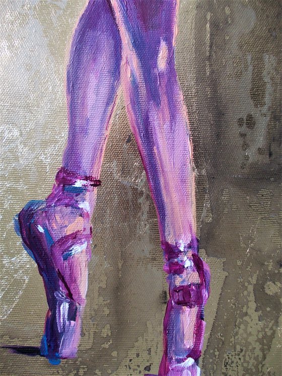 En Pointe  - Ballerina   Painting on Canvas