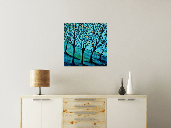 Landscape in Blue and Gold I