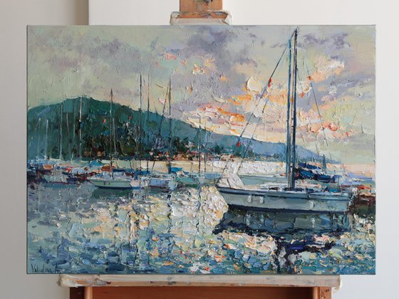 Yachts at Sunset
