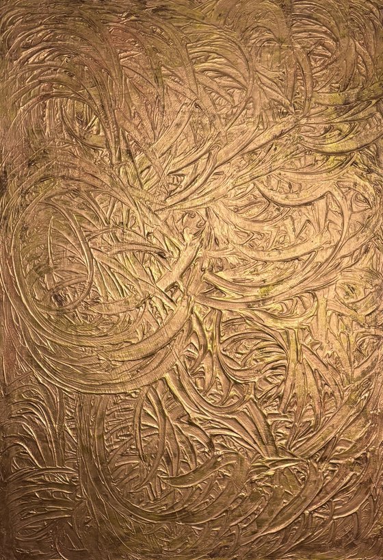 „GILDED ARABESQUE“ 100x70x2 cm
