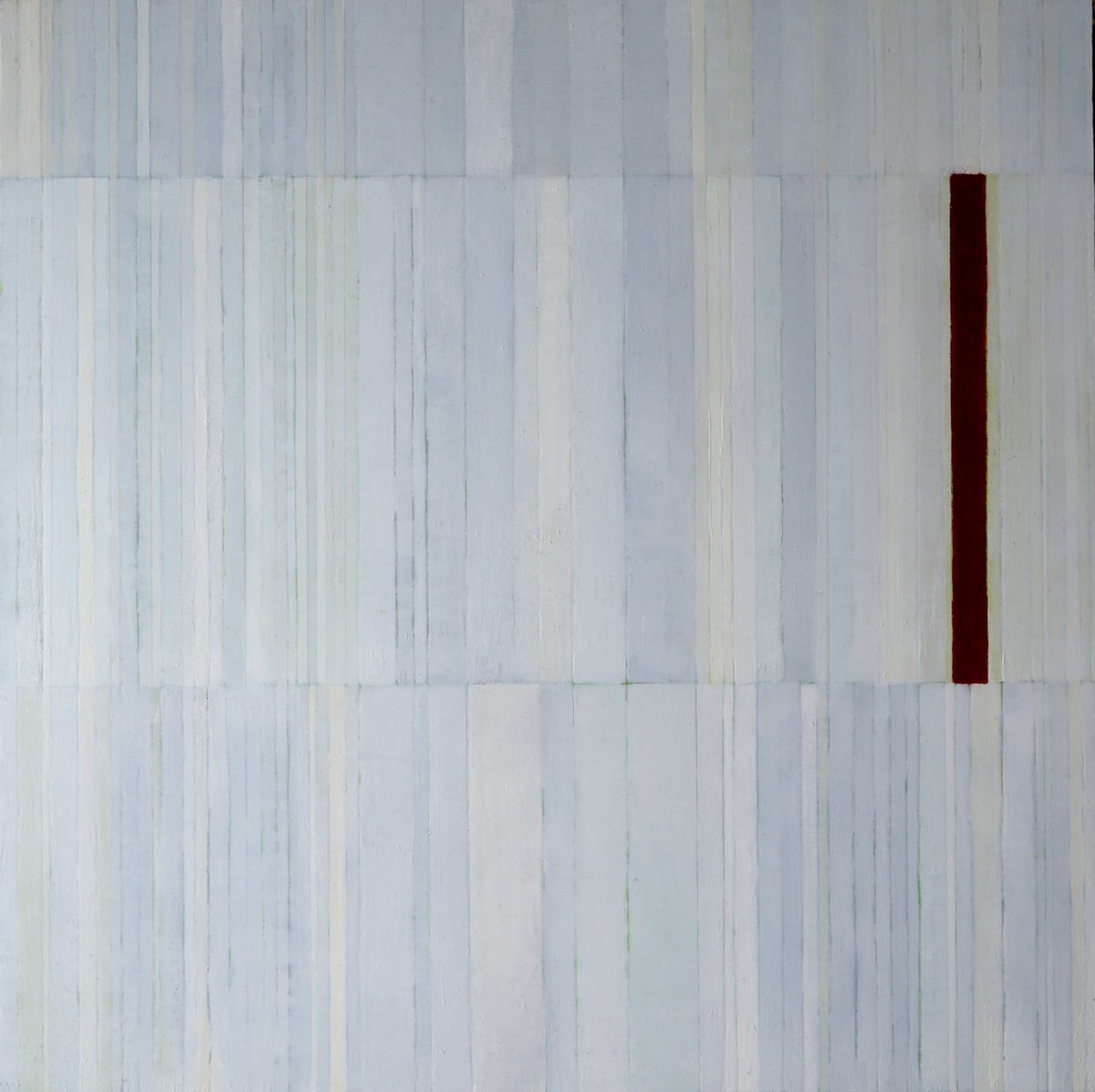 Geometric Abstract Oil Painting By Anna Jannack, 12 X 12, Biblioteca Ix, Original Artwork