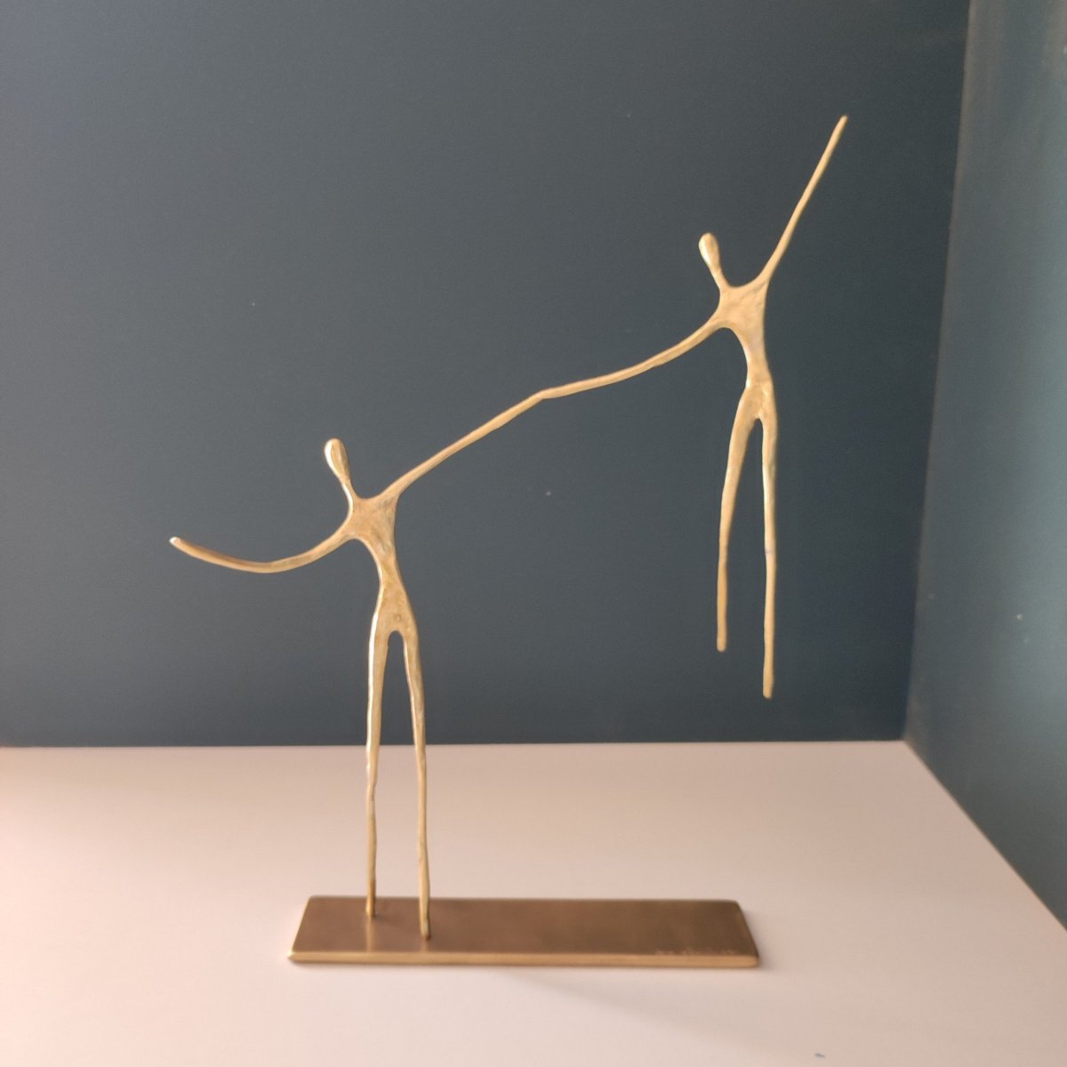 Impressionistic Portrait Bronze Sculpture By Anna Andreadi, 11 X 14, You Make It Feel Easy, Original Artwork