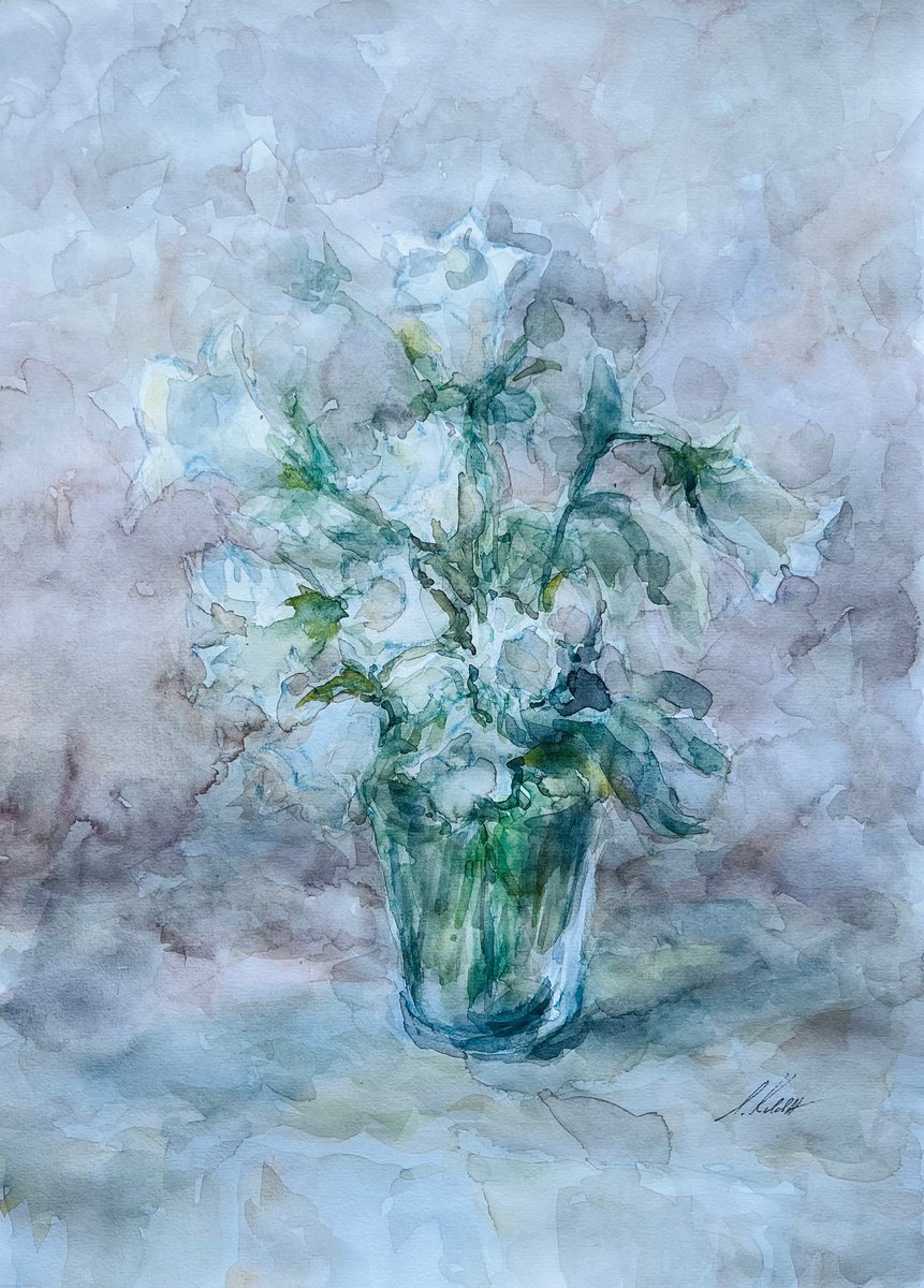 Impressionistic Still Life Painting By Elena Klyan, 12 X 16, Bells 29,5X40 Cm 2025, Original Artwork