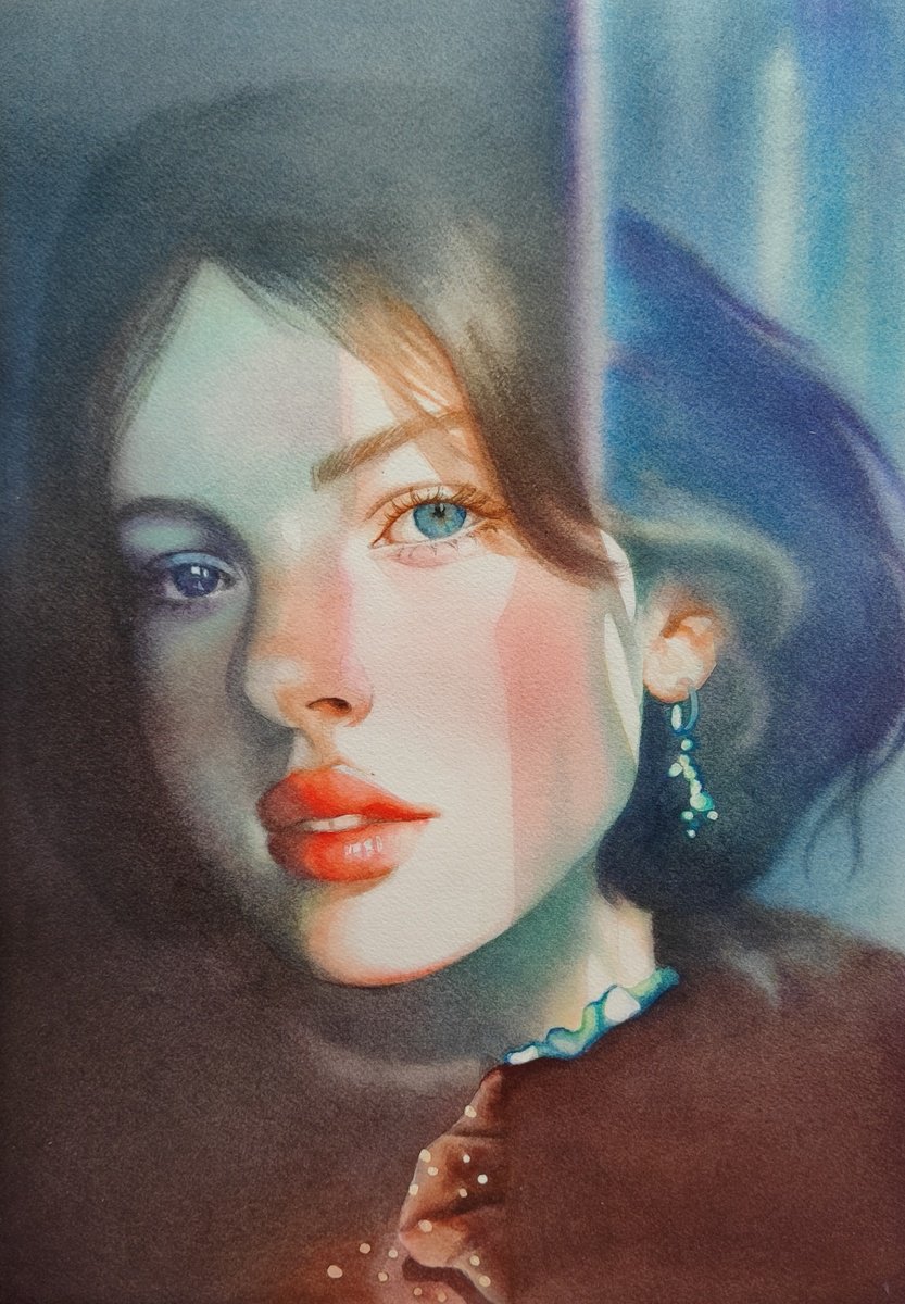 Impressionistic Watercolour , Split By Zhanna Utkina, 12 X 17, Artwork For Sale On Artfinder