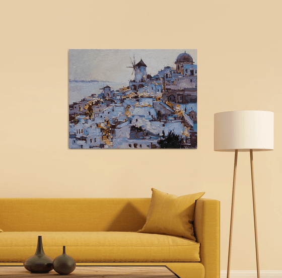 Santorini, Greece - Original landscape painting