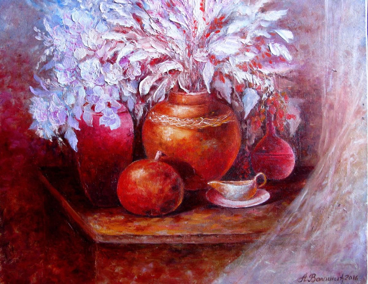 Still life with Flowers by Anna Voloshyn