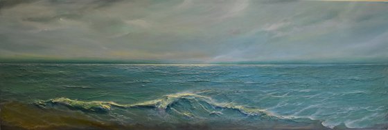 Looking to the Sea Seascape painting