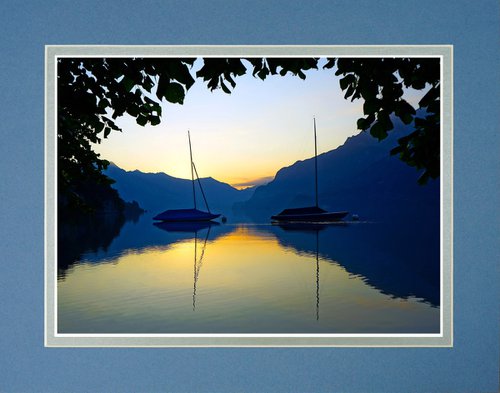 Sunrise Lake  Brienz Switzerland by Robin Clarke