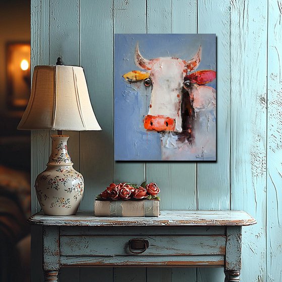 Colorful cow