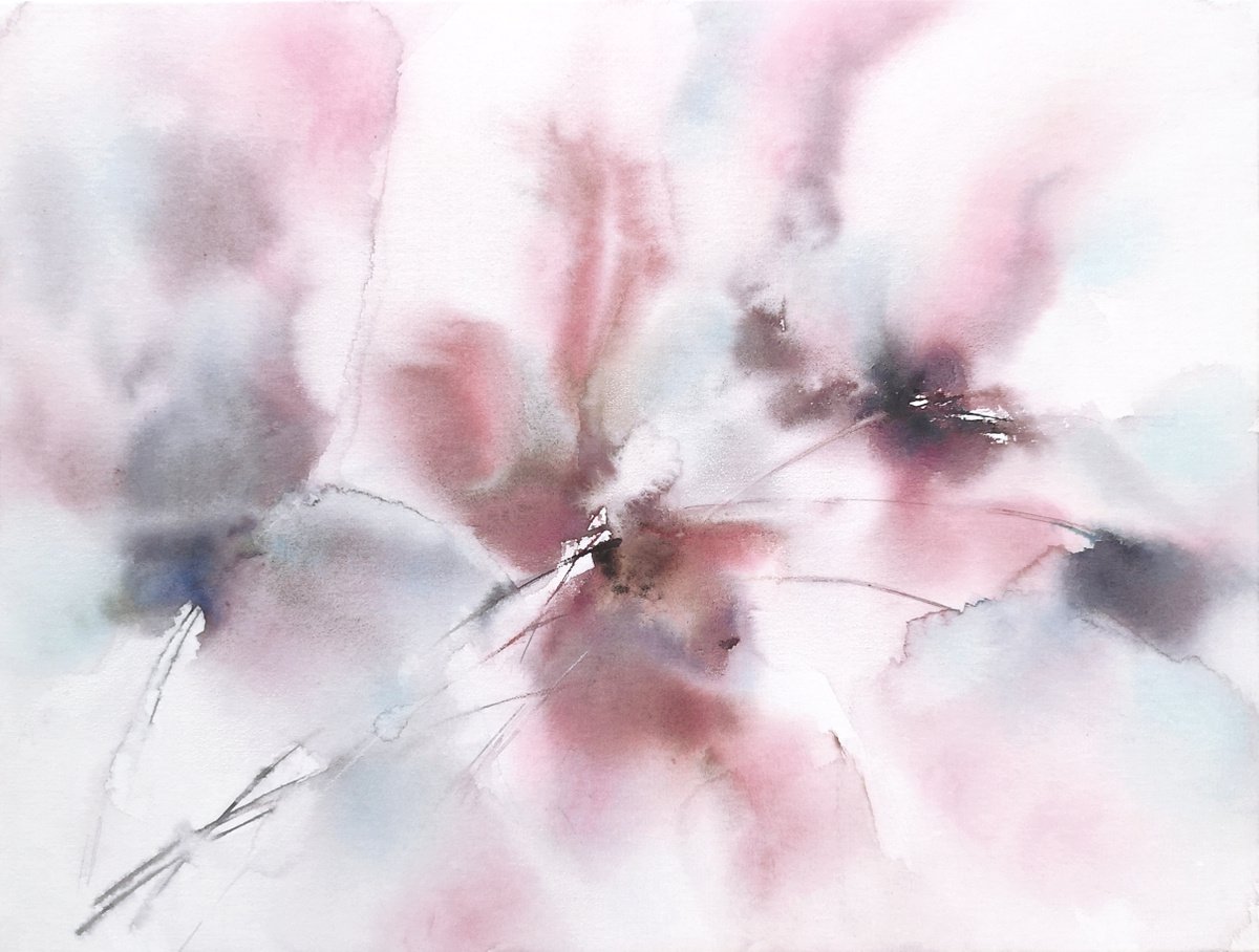 Abstract flowers by Olya Grigo