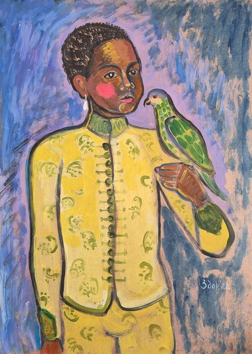 The parrot caretaker by Liuba Zdor