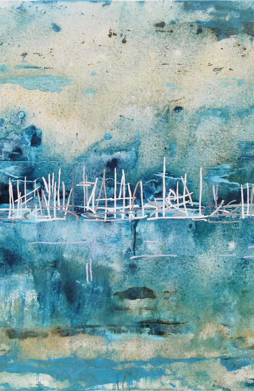 XXV 22 - View from the harbour of Wismar to the marina by Uli Lächelt