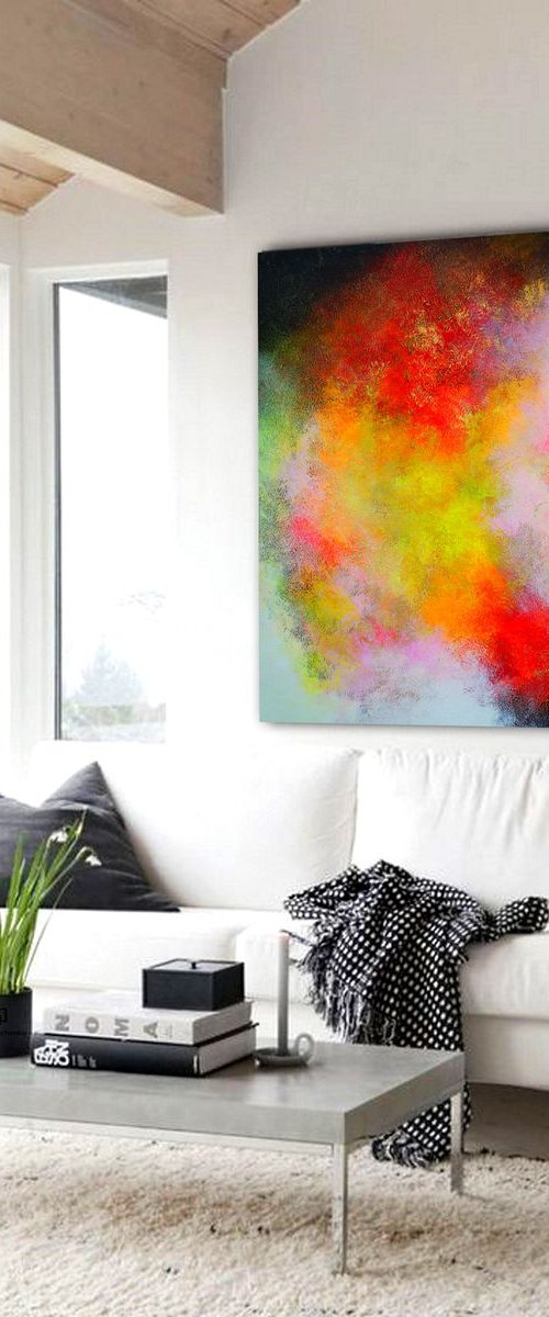 120x100cm.  Abstract Painting / Alex Senchenko © 2019 / Lust by Alex Senchenko