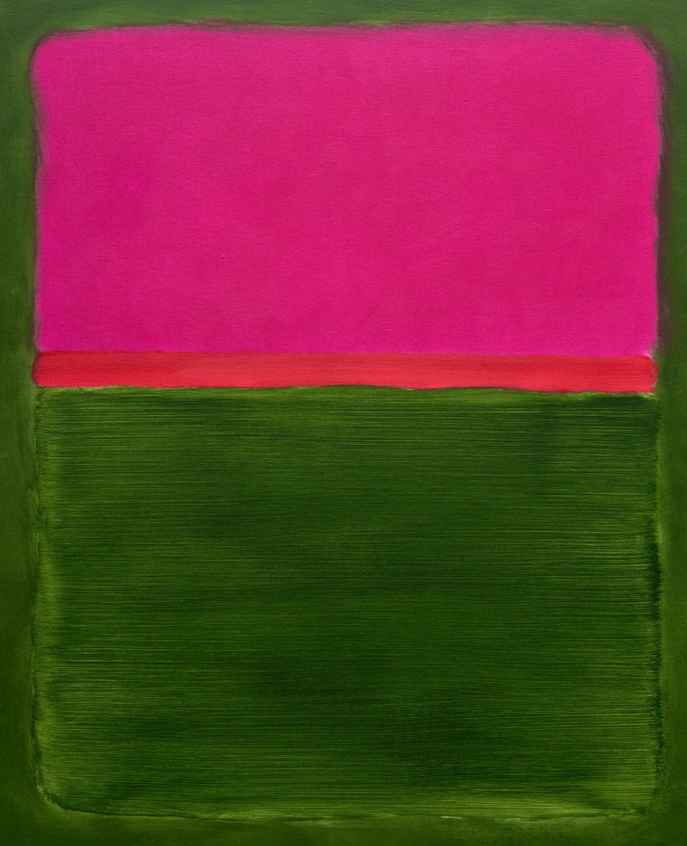 Abstract Oil Painting By Nataliia Sydorova, 26 X 31", Raspberry, Original Artwork