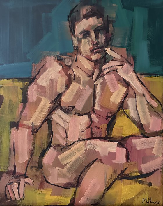 Abstract nude male