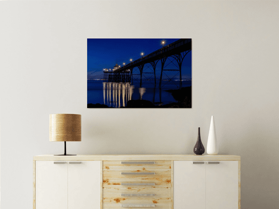 Clevedon Pier at Blue Hour Somerset UK