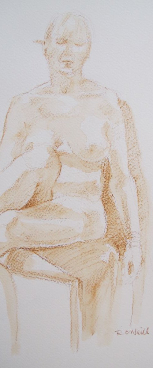 seated female nude by Rory O’Neill