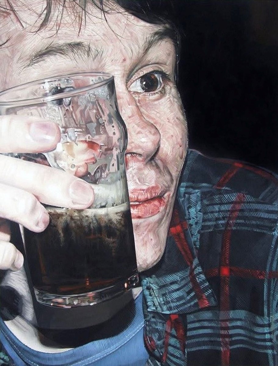 Photorealistic Portrait Oil Painting By Andrew Newton, 35 X 46, Paul, Original Artwork