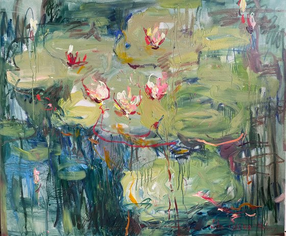 Water lilies.