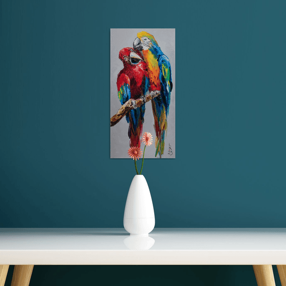 Parrots in love