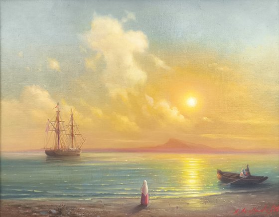 Departure at Sunset