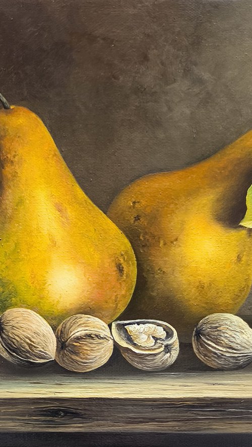 Two Pears and Walnuts by Sergei Miqaielyan