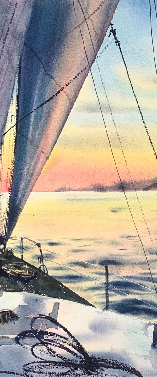 under sail by Eugenia Gorbacheva