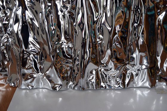 Waves in Silver Sculptural